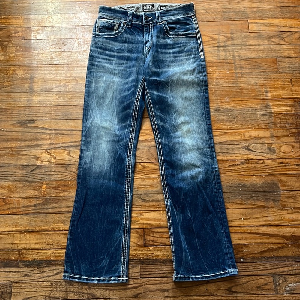 Men’s Buckle Black Fit #9 Bootleg Jeans